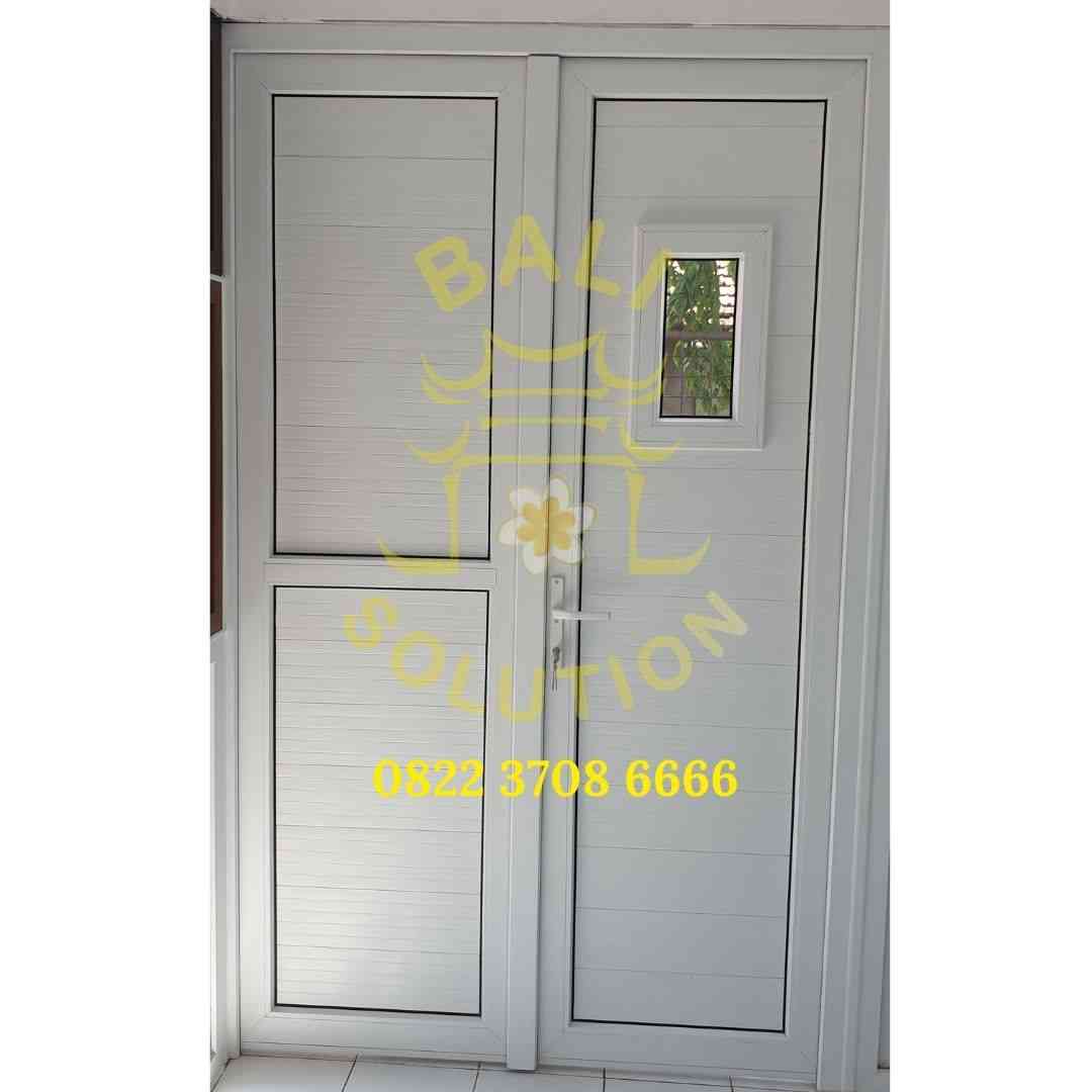 Pintu Swing Panel UPVC Putih